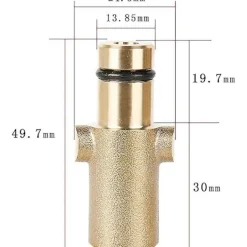 DMstore Högtryckstvättar-Uppgraderad adapter och trycktvättskoppar med skumkanonflaskkontakt i mässing, honadapter för snöskumspistol, behållare för Nilfisk Gerni-serienBY