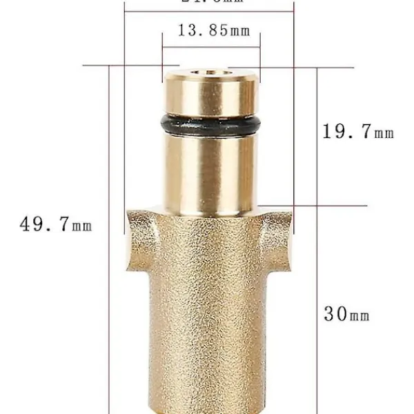 DMstore Högtryckstvättar-Uppgraderad adapter och trycktvättskoppar med skumkanonflaskkontakt i mässing, honadapter för snöskumspistol, behållare för Nilfisk Gerni-serienBY