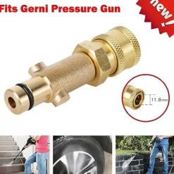 DMstore Högtryckstvättar-Uppgraderad adapter och trycktvättskoppar med skumkanonflaskkontakt i mässing, honadapter för snöskumspistol, behållare för Nilfisk Gerni-serienBY