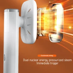 Strykjärn-Uppgraderad bärbar minipressmaskin, roterbar handhållen ångstrykjärn, hopfällbart reseplagg för tygkläder, bra för hem och resor