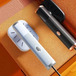 Ångtvättar-Uppgraderad Bärbar Strykjärn, Roterbart Handhållet Ångstrykjärn, Vikbart Resevänligt Klädstrykjärn (Svart)