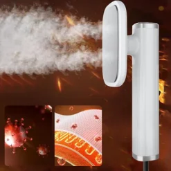 Strykjärn-Uppgraderad Portabel Mini Ångare, 180 Graders Roterbar Handhållen Ångstrykjärn, Vikbar Resestrykjärn för Kläder, Lämplig för Vitt