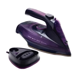 Strykjärn-Uppladdningsbart Sladdlöst Strykjärn 2400 Watt Anti-Dropp Non-Stick Stryksula