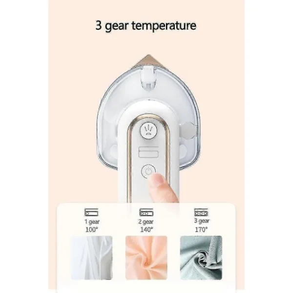 NICEGOU Strykjärn-USB Uppladdningsbar Mini Portabel Sladdlös Resestrykjärn - För Resor, Hantverk, Resor - 360 Graders Strykning