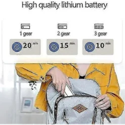 FJORD Torktumlare-USB Uppladdningsbar Mini Portabel Sladdlös Resestrykjärn - För Resor, Hantverk, Resor - 360 Graders Strykning