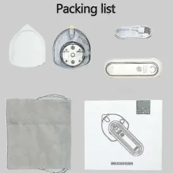 GIFT OF G Strykjärn-USB Uppladdningsbar Mini Portabel Sladdlös Resestrykjärn - För Resor, Hantverk, Resor - 360 Graders Strykning