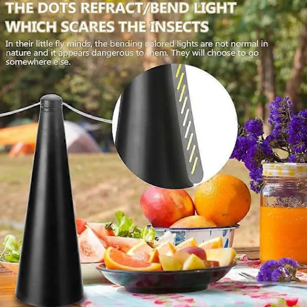 FMYSJ Skadedjur & Insekter-USB Uppladdningsbar Utomhus Köksfläkt Flugavvisare Flugförstörare Håll Flugor Borta (FMY)