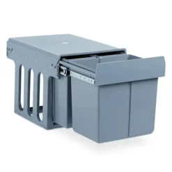 B2X Soptunnor-Utdragbar källsortering 3 sopkärl