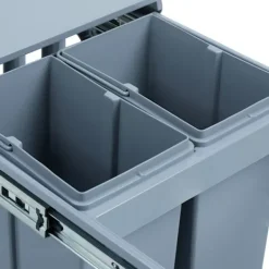 B2X Soptunnor-Utdragbar källsortering 3 sopkärl