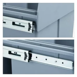 B2X Soptunnor-Utdragbar källsortering 3 sopkärl