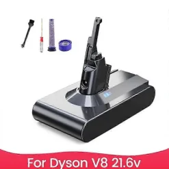 Dammsugare & Tillbehör-21.6V 8000MAh Batteri för V8 Li-Ion Dammsugare med Filter