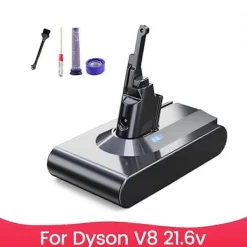 Dammsugare & Tillbehör-21.6V 8000MAh Ersättningsbart uppladdningsbart batteri för V8 Li-Ion dammsugare