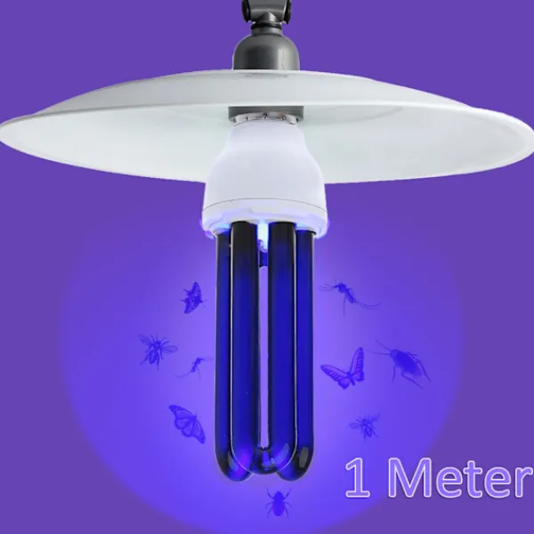 unbranded Skadedjur & Insekter-220V 30W E27 UV-ljus Ultraviolett Mosquito Killer Lamp Blacklight UV-ersättningslampa för mygg- och flygande insektsfälla