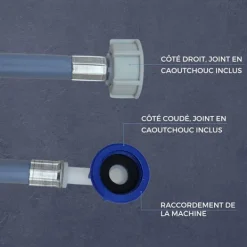 Tvättmaskiner-Vatteninloppsslang Tvättmaskin Diskmaskin 2964 Anslutningslängd 3,0m I 3/4