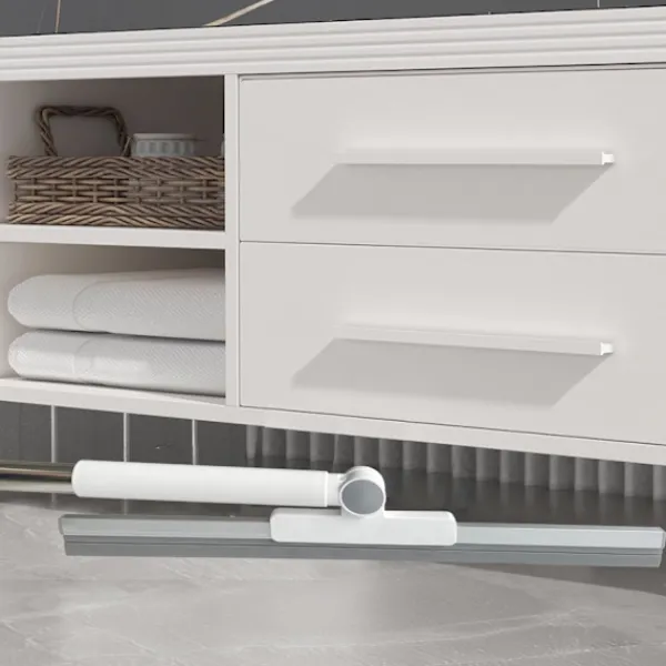 Fönsterrengöring-*Vattenskrapa golv golvskrapa dusch duschskrapa långt handtag, fönsterskrapa med handtag, vattentorkare duschtorkare 42 cm bred