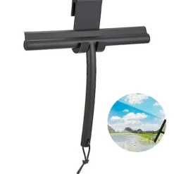 Fönsterrengöring-Vattenskrapa med hållare, duschskrapa utan borrning 24CM, enkel rengöring