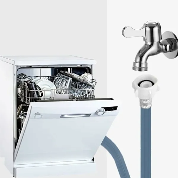 Tvättmaskiner-Vattenslang för tvättmaskin, förlängningsslang för diskmaskin, 3/4" vinklad vatteninloppsslang för diskmaskin, universell vatteninloppsslang för tvättmaskiner | Fyndiq