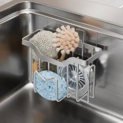 Svampar & Dukar-Vattentank Dräneringsställ Förvaringsställ SVART