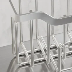 Svampar & Dukar-Vattentank Dräneringsställ Förvaringsställ SVART