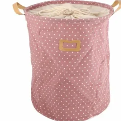 Tvättillbehör-Vattentät Tvättkorg Förvaringsväska Tvättkorg Hem Kläder Tvätt Förvaringskorg Tvättkorg Rosa