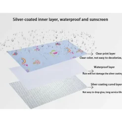 Tvättmaskiner-Vattentät tvättmaskinsöverdrag, tvättmaskinsöverdrag, dammskydd för frontmatad tvättmaskin och överdrag (Blomma)