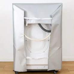 Tvättmaskiner-Vattentätt tvättmaskinskydd, skyddande tvättmaskinskydd, dammskydd för frontmatad tvättmaskin och torktumlare, passar för 8,5-10