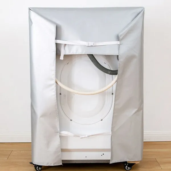 Tvättmaskiner-Vattentätt tvättmaskinskydd, skyddande tvättmaskinskydd, dammskydd för frontmatad tvättmaskin och torktumlare, passar för 8,5-10" tvättmaskiner