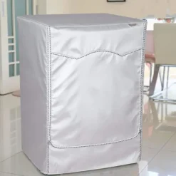 Tvättmaskiner-Vattentätt tvättmaskinskydd, skyddande tvättmaskinskydd, dammtätt tvättmaskinskydd för tvättmaskin och torktumlare med frontmatning