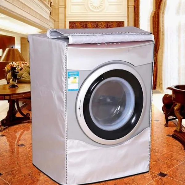 Tvättmaskiner-Vattentätt tvättmaskinskydd, skyddande tvättmaskinskydd, dammtätt tvättmaskinskydd för tvättmaskin och torktumlare med frontmatning
