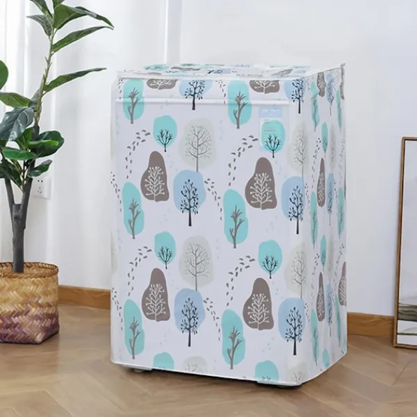 Tvättillbehör-Vattentätt tvättmaskinskydd med dragkedja, vattentätt skydd