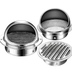 Torktumlare-Ventilationsgaller, torktumlare avgasventil väggventil rostfritt stål runt ventilationsgaller för HVAC-system