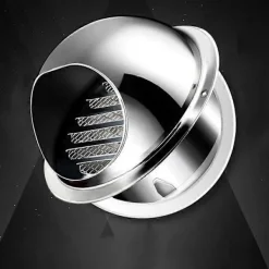 Torktumlare-Ventilationsgaller, torktumlare avgasventil väggventil rostfritt stål runt ventilationsgaller för HVAC-system