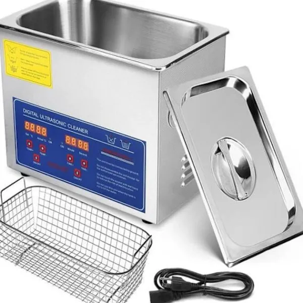 Städmaskiner-VEVOR 3L Professionell ultraljudstvätt - Uppvärmnings ultraljudstvätt med korg