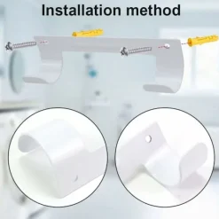 Strykjärn-Väggmonterad strykbräda - Väggmontering - för tvättstuga - Svart (Vit)