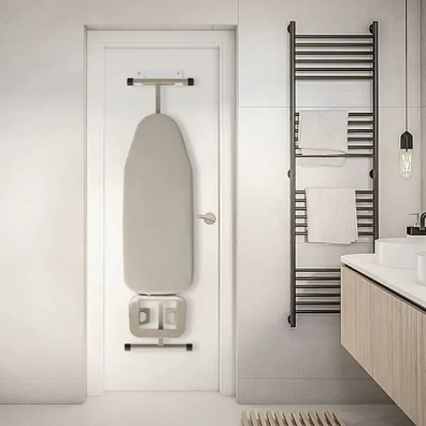 Strykjärn-Väggmonterad strykbräda - Väggmontering - för tvättstuga - Svart (Vit)