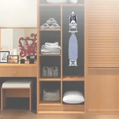 Strykjärn-Väggmonterad värmebeständig breddad elektrisk strykjärnshållare med krokar för garderobshotell Vit