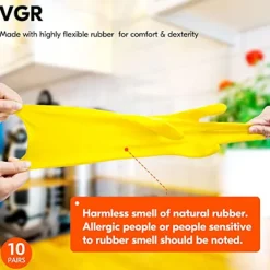 Svampar & Dukar-VGOGÅteranvändbara hushållsrengöringshandskar, gummidiskhandskar