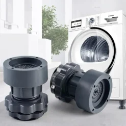 Tvättillbehör-Vibrationsdämpande tvättmaskin 4 st justerbara