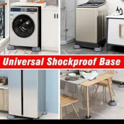 Otego Tvättmaskiner-Vibrationsdämpare Tvättmaskin - Fötter som dämpar vibrationer one size