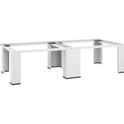 vidaXL Tvättillbehör-Dubbel förhöjningssockel för tvättmaskin och torktumlare