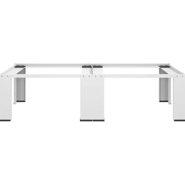 vidaXL Tvättillbehör-Dubbel förhöjningssockel för tvättmaskin och torktumlare