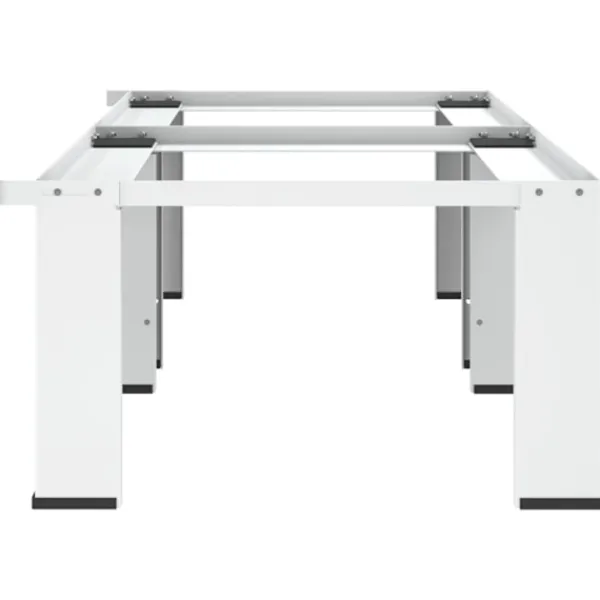 vidaXL Tvättillbehör-Dubbel förhöjningssockel för tvättmaskin och torktumlare