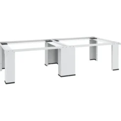 vidaXL Tvättillbehör-Dubbel förhöjningssockel för tvättmaskin och torktumlare