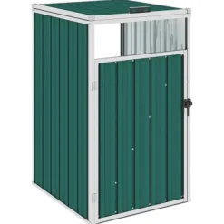 vidaXL Soptunnor-Skjul till sopkärl 72x81x121 cm stål