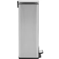 vidaXL Soptunnor-Soptunna med pedal anti-fingeravtryck 30L rostfritt stål