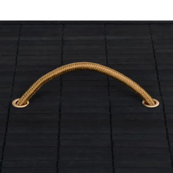 vidaXL Tvättillbehör-Tvättkorg bambu med 2 sektioner 100 L