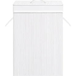 vidaXL Tvättillbehör-Tvättkorg bambu med 1 sektion