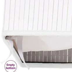 vidaXL Tvättillbehör-Tvättkorg bambu med 2 sektioner 100 L