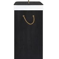 vidaXL Tvättillbehör-Tvättkorg bambu med 1 sektion