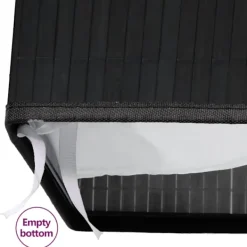 vidaXL Tvättillbehör-Tvättkorg bambu med 1 sektion